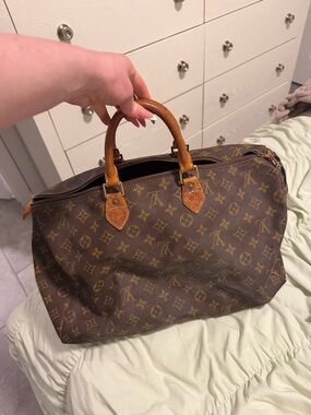 Louis Vuitton Brown Monogram Top-Handle Speedy-Style Bag
